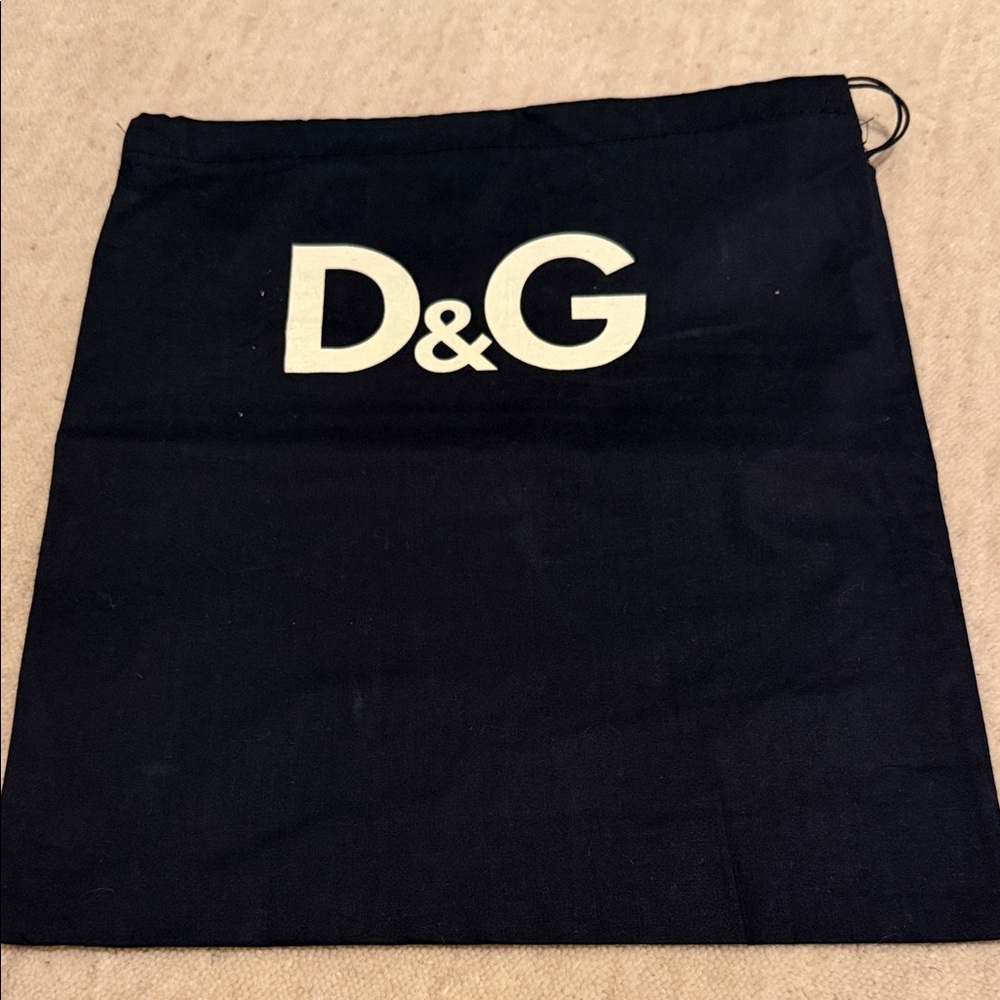 D&G Black Drawstring Bag
